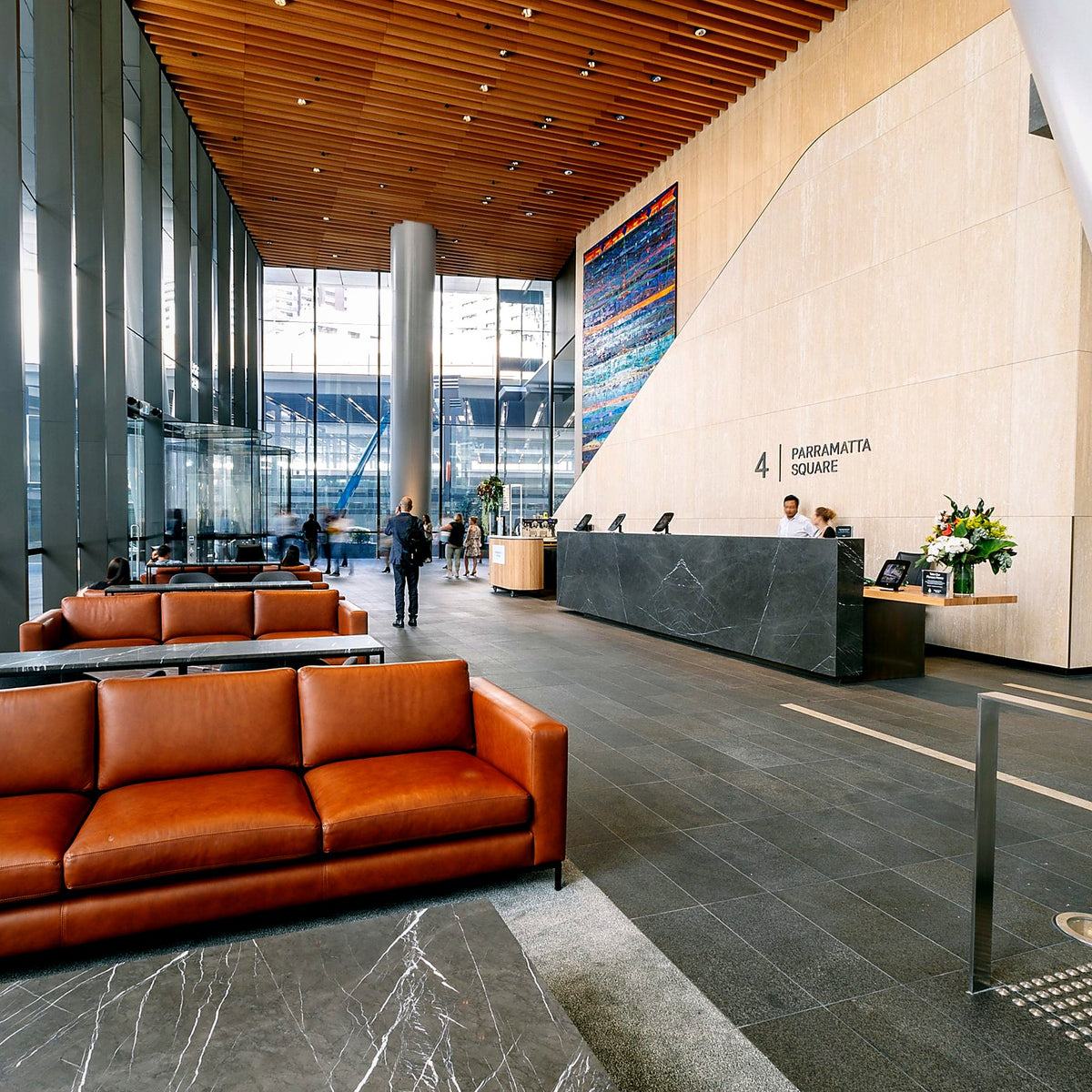 4 Parramatta Square — surface cleaning and sealing by CityShine