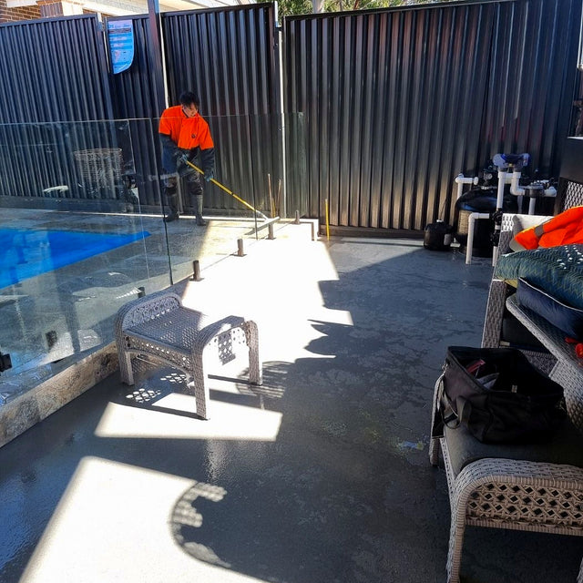 Travertine Pool Surround Cleaning, Sealing and Caulking, Croydon Park - project photo 6