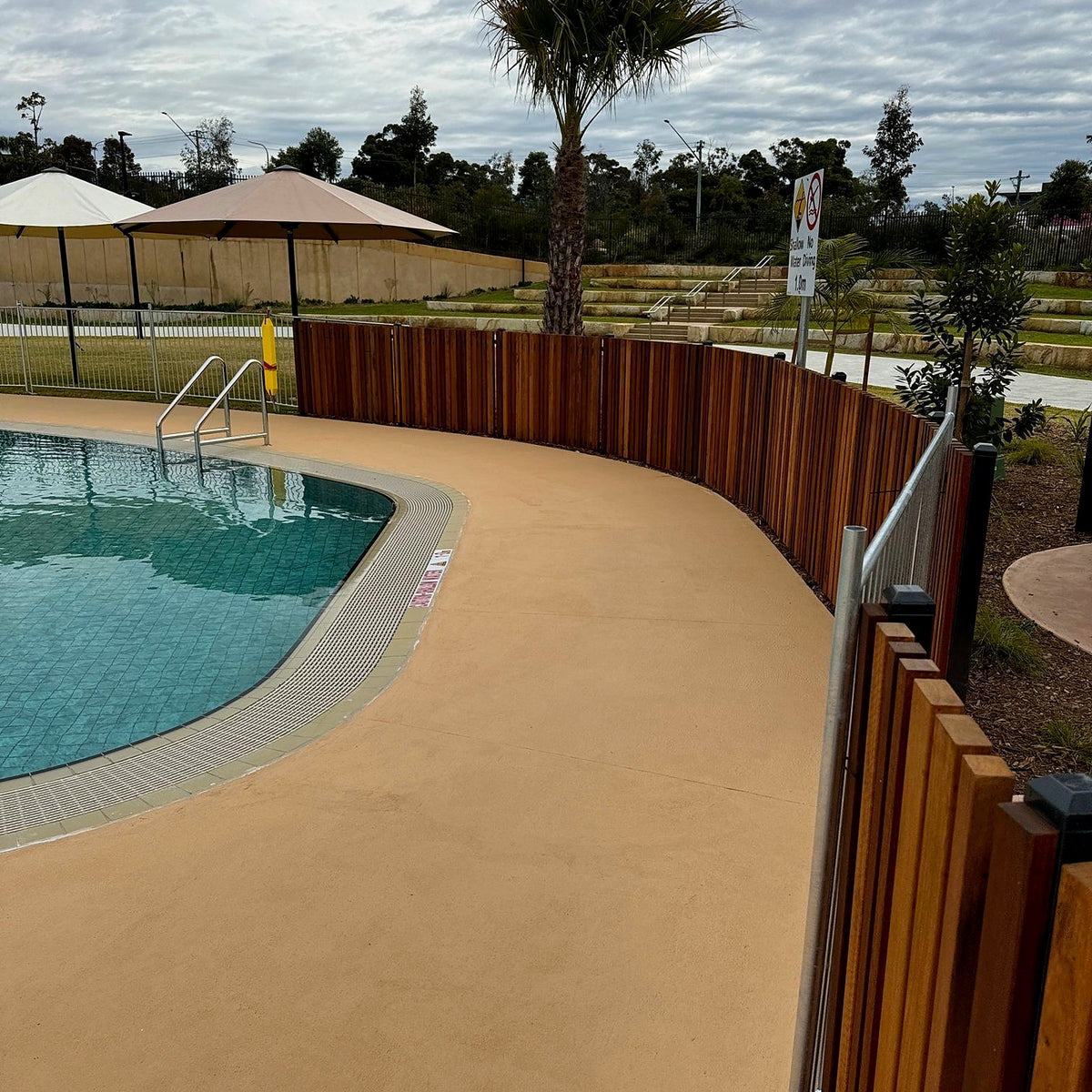 Concrete Pool Surround Cleaning and Sealing, Bradbury - project photo 4
