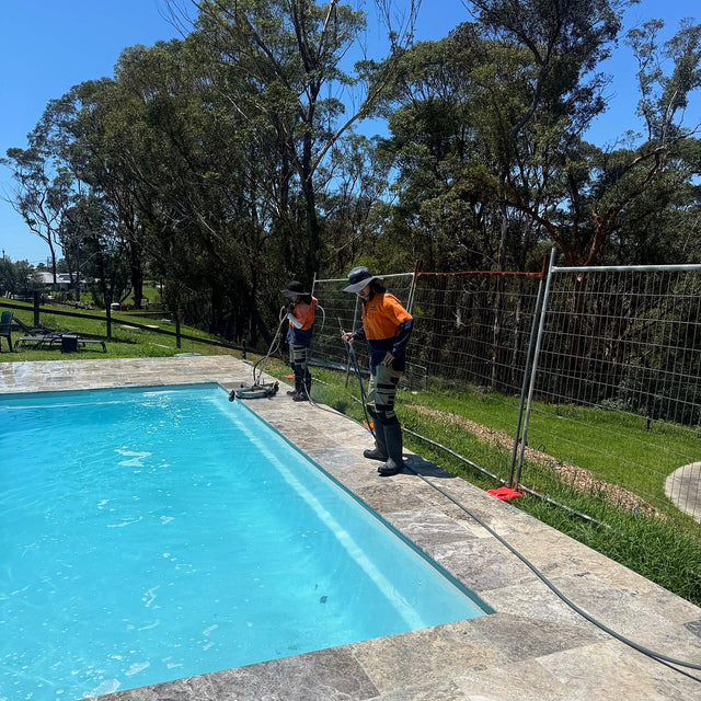 Travertine Pool Surround Cleaning and Sealing, Glenorie - project photo 4