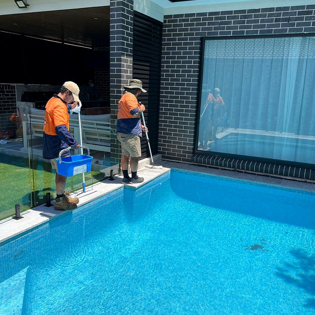 Pool Stone and Feature Wall Cleaning, Sealing and Caulking, Concord West - project photo 7