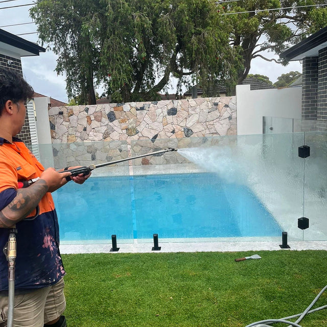 Pool Stone and Feature Wall Cleaning, Sealing and Caulking, Concord West - project photo 13