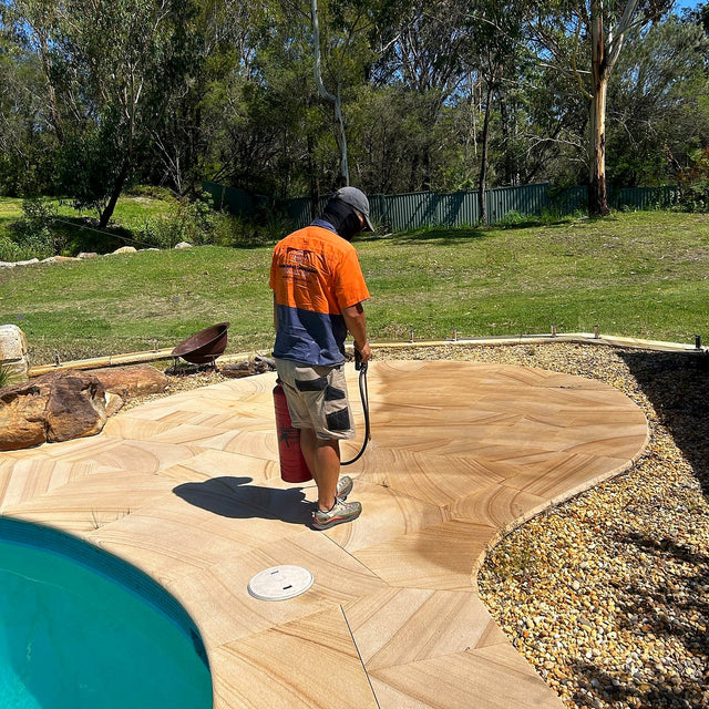 Sandstone Pool Surround Cleaning and Sealing, Terrey Hills - project photo 5