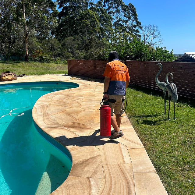 Sandstone Pool Surround Cleaning and Sealing, Terrey Hills - project photo 6