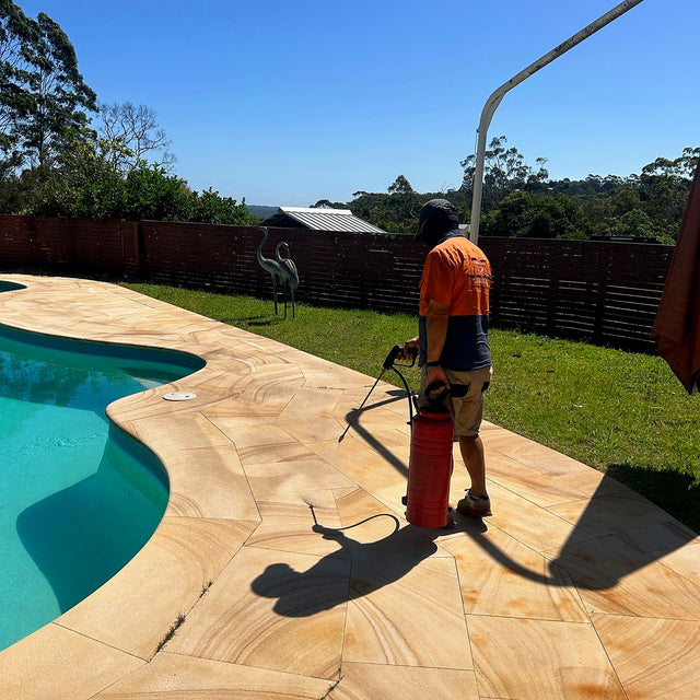 Sandstone Pool Surround Cleaning and Sealing, Terrey Hills - project photo 7