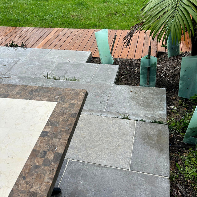 Sandstone Pool Surround, Pathway and Stair Cleaning and Sealing, Terrey Hills - project photo 2