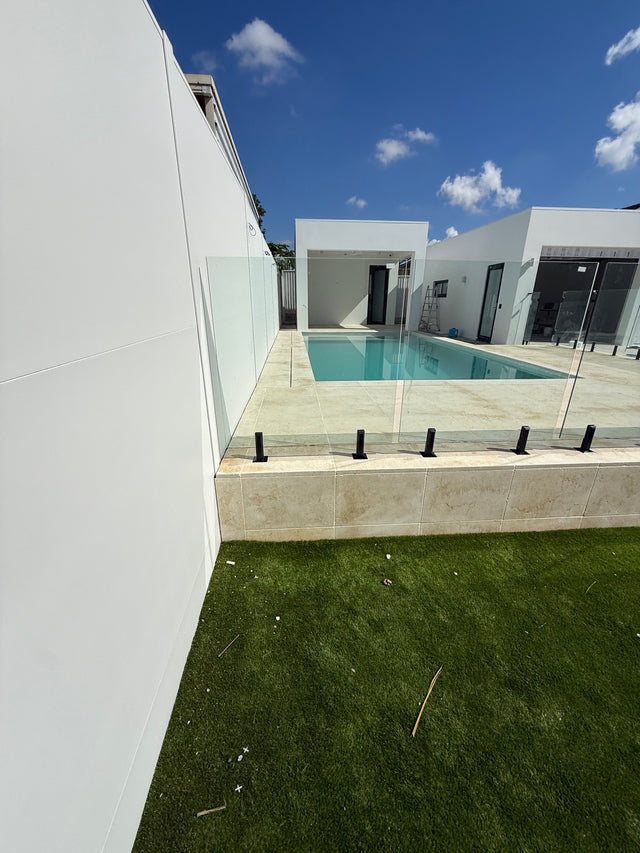 Pool surround viewed from the backyard end, Punchbowl.