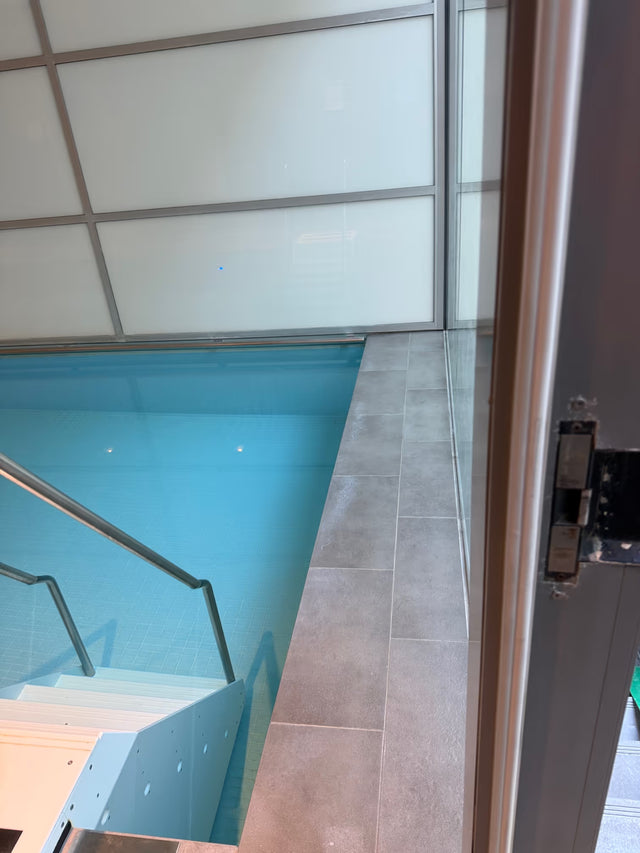 Indoor pool edge and tiled surround in Milsons Point - After Job