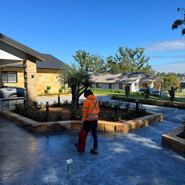 Granite Cobblestone Path Cleaning and Sealing - Dural - project photo 9