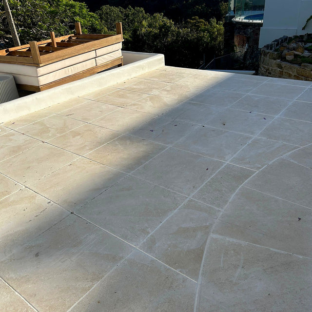 Limestone Terrace Cleaning and Sealing - Lugarno - project photo 9