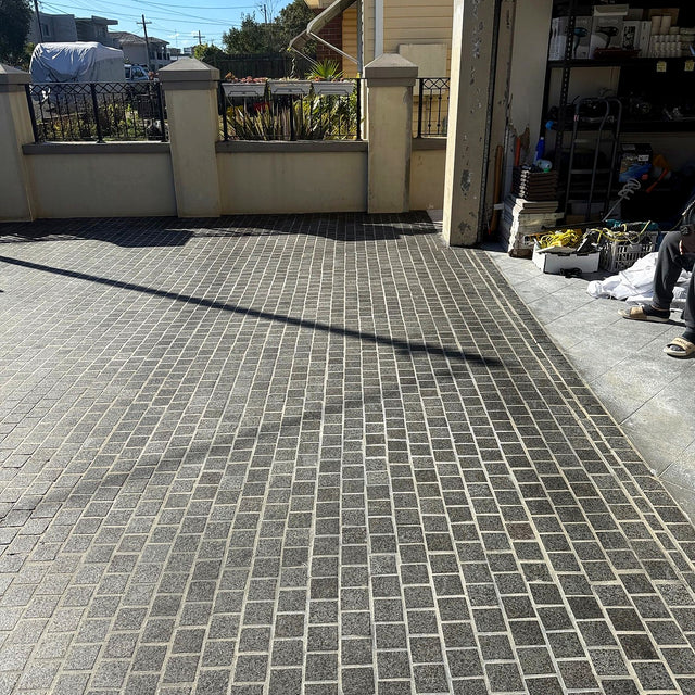 Cobblestone Driveway Cleaning and Sealing - Lidcombe - project photo 6