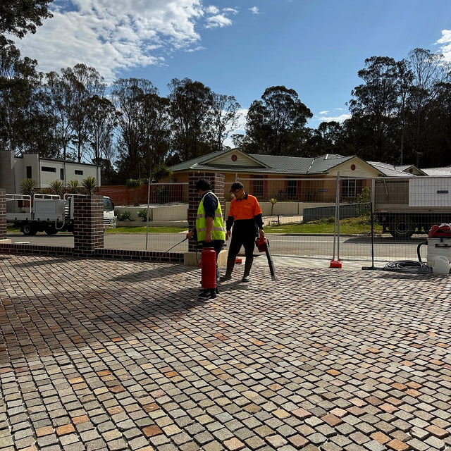 Cobblestone Driveway Cleaning and Sealing - Denham Court - project photo 16