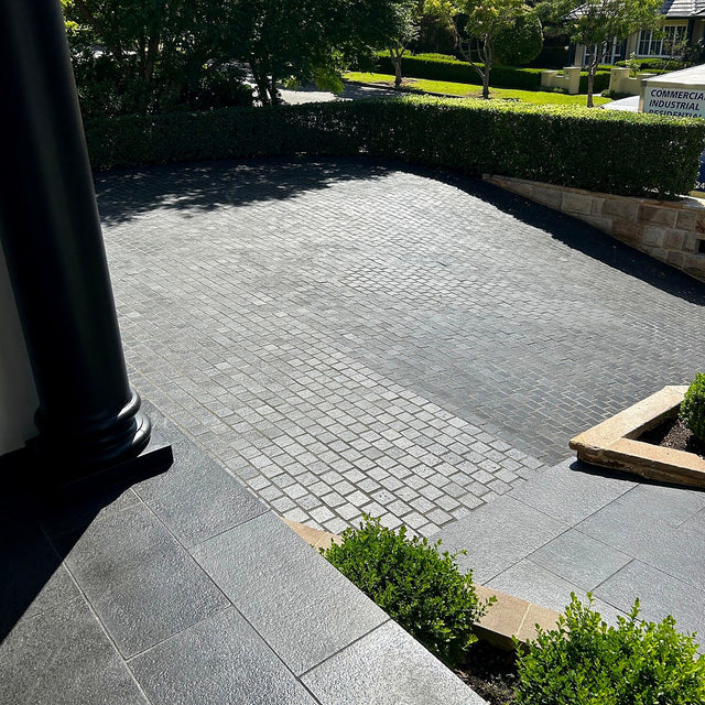 Black Raven Paver Driveway Cleaning and Sealing - Castle Hill - project photo 5