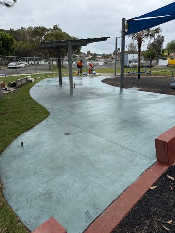 Playground Coloured Concrete Anti-Slip Sealing - Taren Point