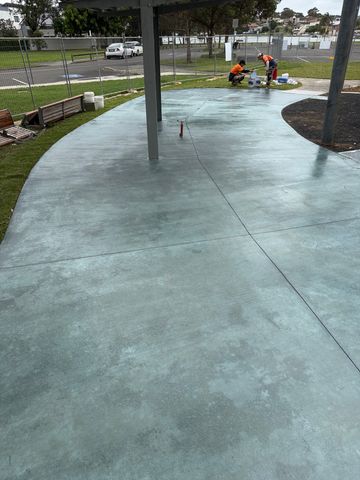 Playground Coloured Concrete Anti-Slip Sealing - Taren Point - project photo 3