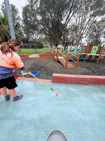 Playground Coloured Concrete Anti-Slip Sealing - Taren Point - project photo 4