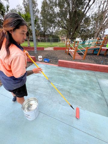 Playground Coloured Concrete Anti-Slip Sealing - Taren Point - project photo 10